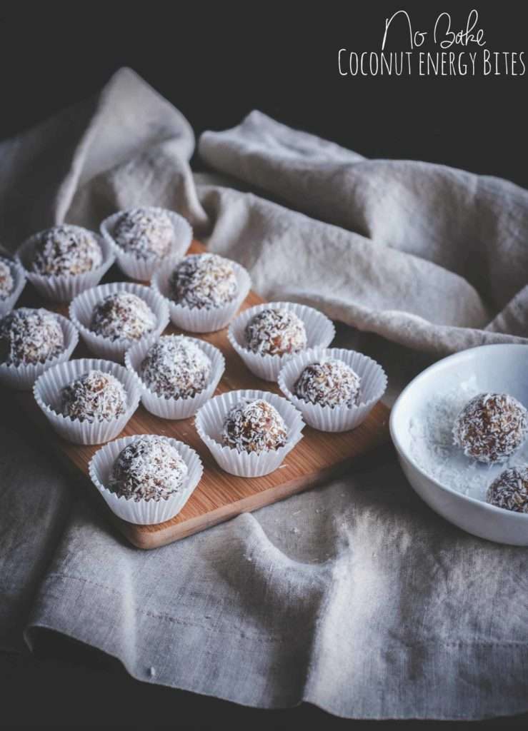 The best tasting no bake coconut date energy bites