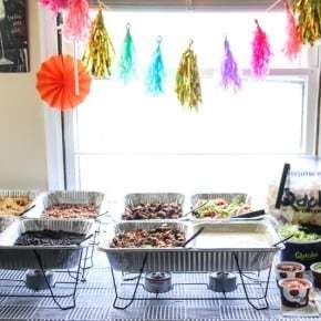 Qdoba catering party for cinco de mayo from @sweetphi