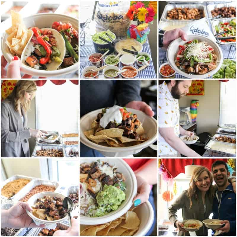So many possibilities from Qdoba Catering for a Cindo de Mayo Fiesta!