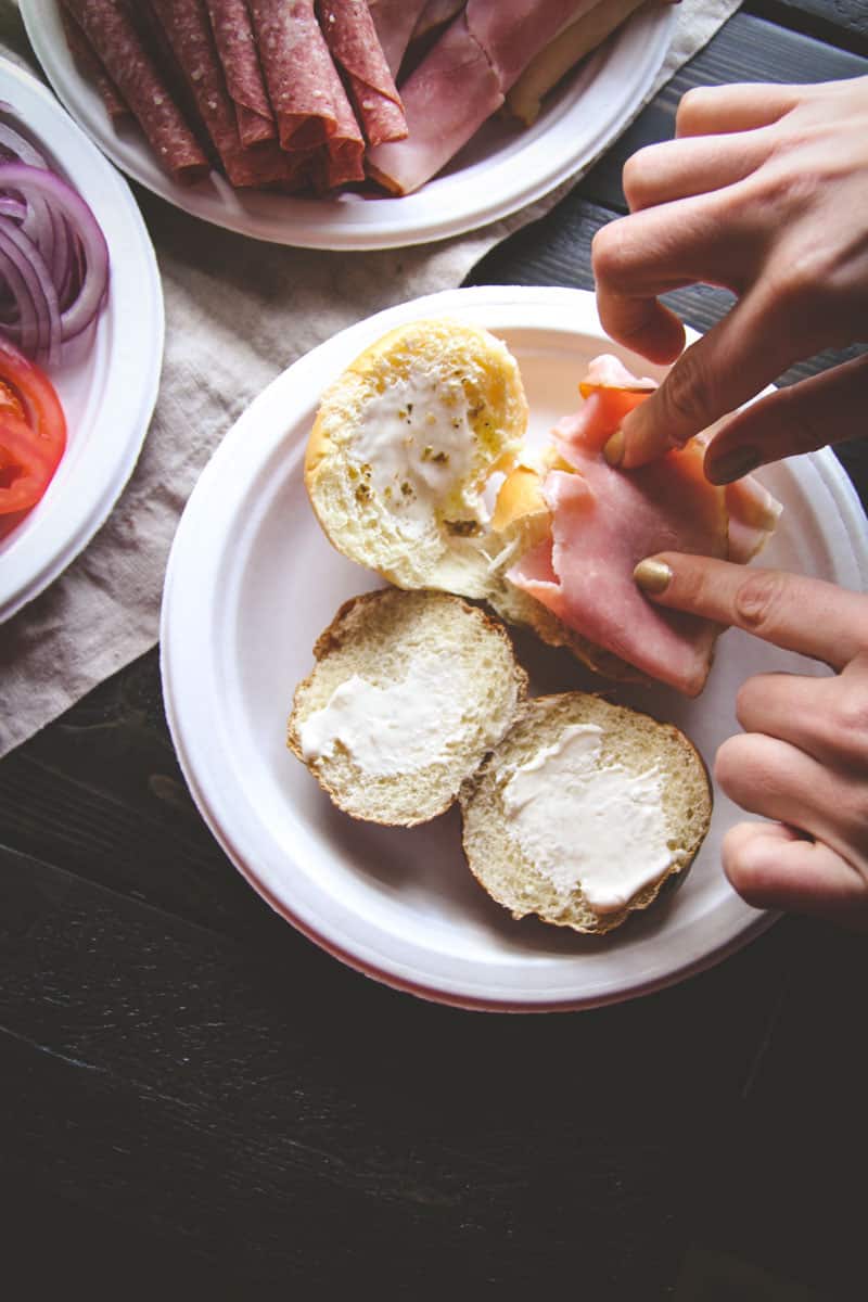 Make Your Own Sandwich Bar - from Somewhat Simple