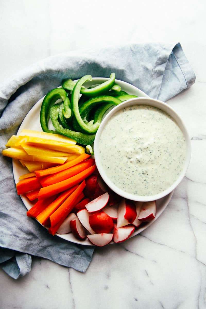 Green Goddess Dipping Sauce/Dressing with Yogurt - Sweetphi