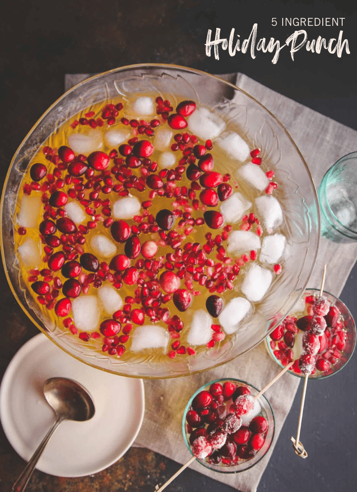 Set Up a Mimosa Bar for the Holidays + Sugared Cranberries Recipe