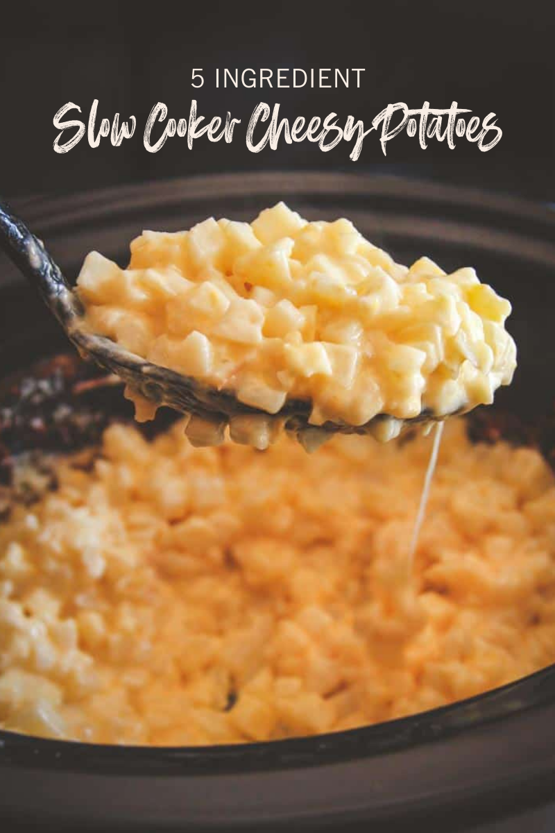 5 Ingredient Slow Cooker Cheesy Potatoes