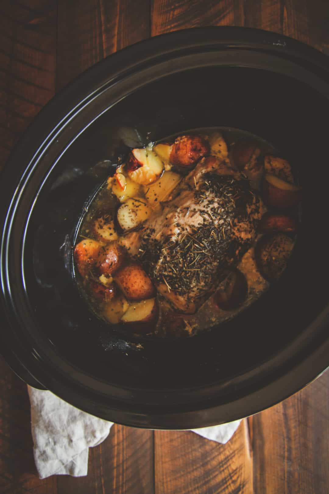 5 Ingredient Crock Pot Pork Roast And Potatoes Recipe Sweetphi