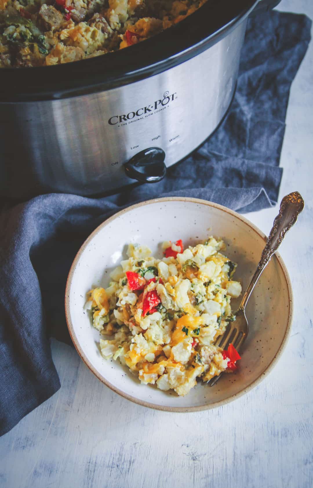 Slow Cooker Breakfast Casserole Sweetphi