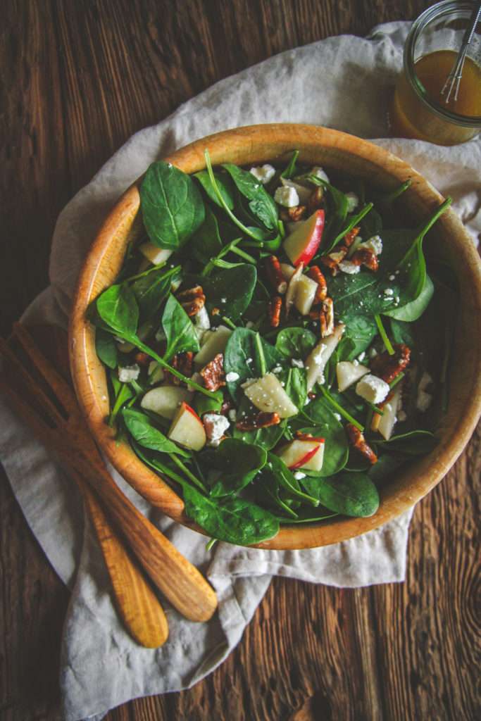 Spinach Salad and Dressing Recipe - Sweetphi