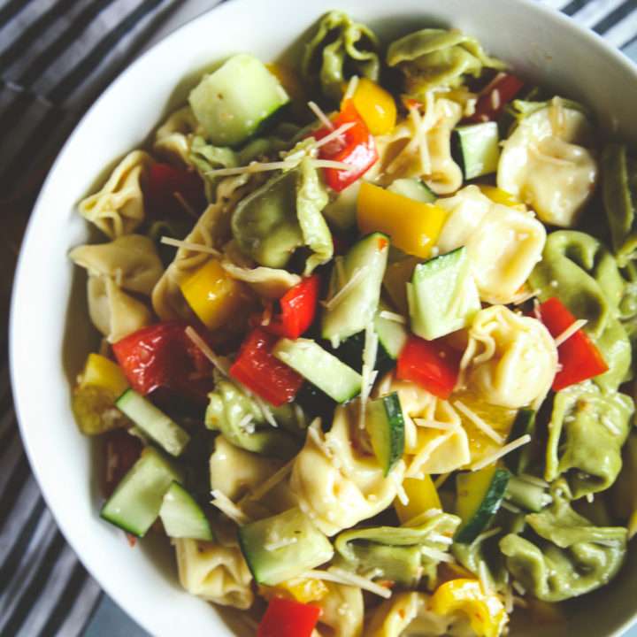 The Best 5 Ingredient Tortellini Pasta Salad Recipe Sweetphi