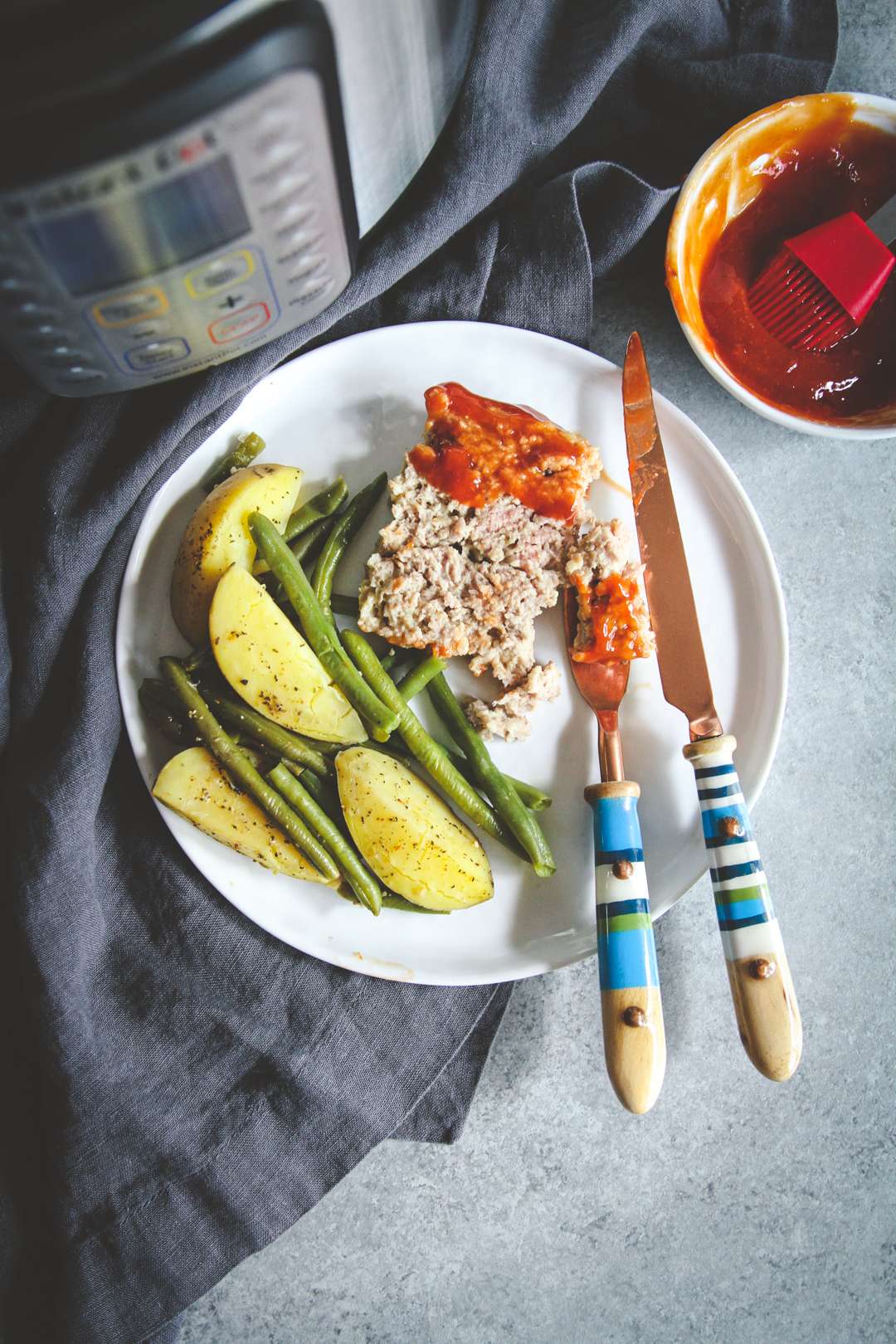 instant pot turkey meatloaf and potatoes