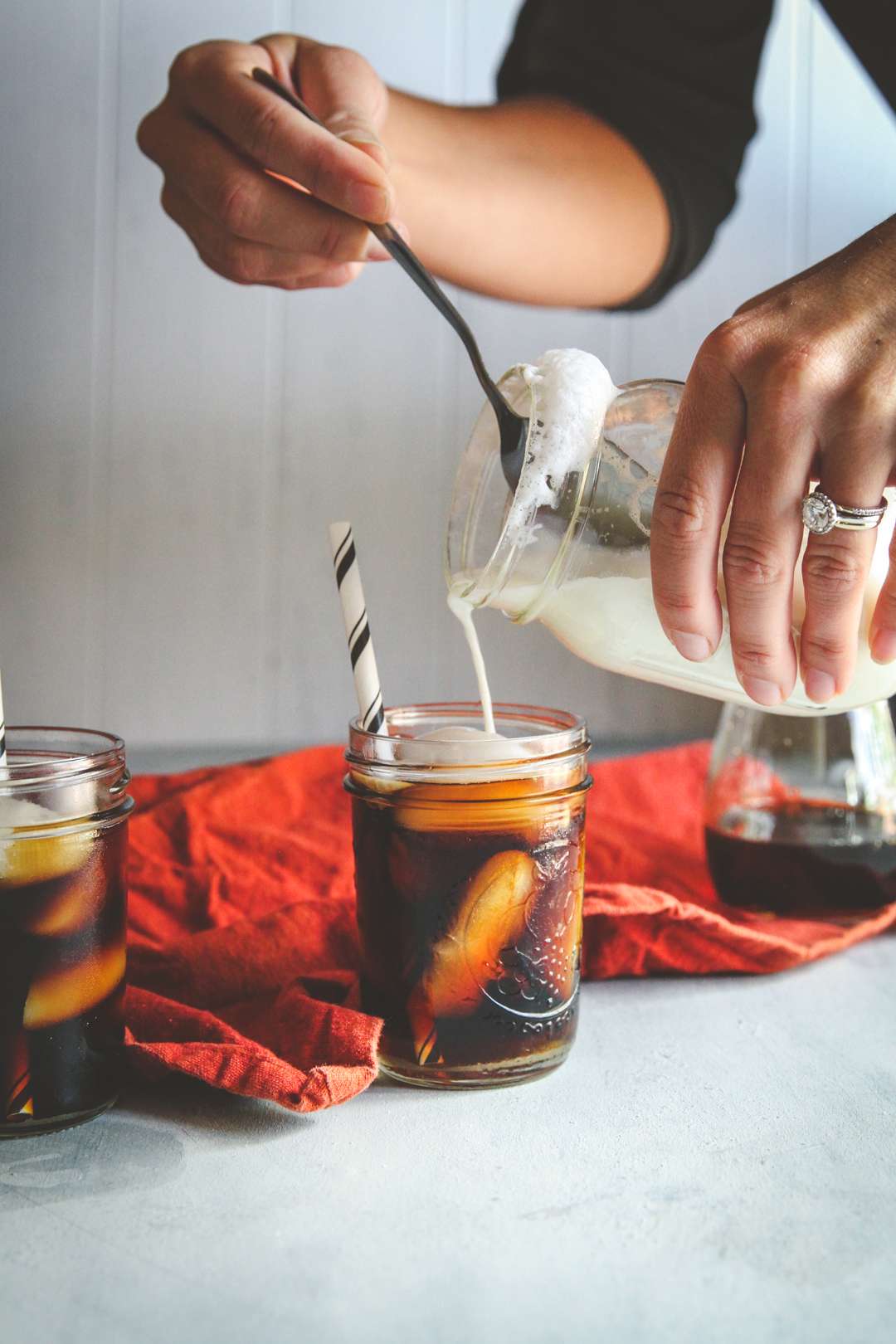 Iced Maple Latte with Real Maple Syrup - The Hint of Rosemary