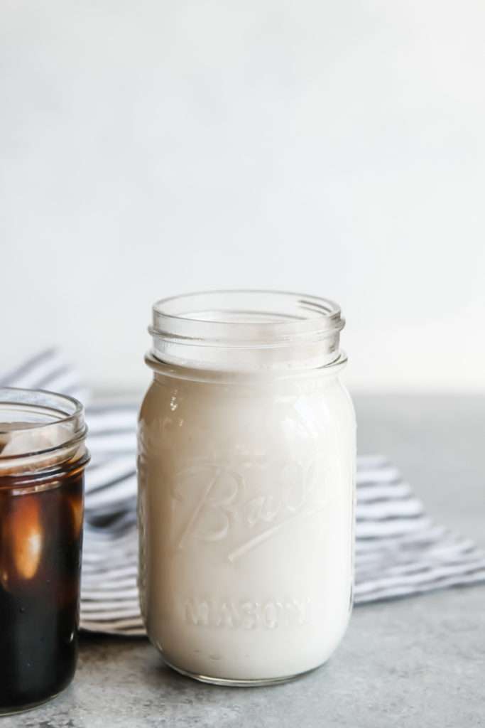 The most amazing and easy sweet cream iced coffee