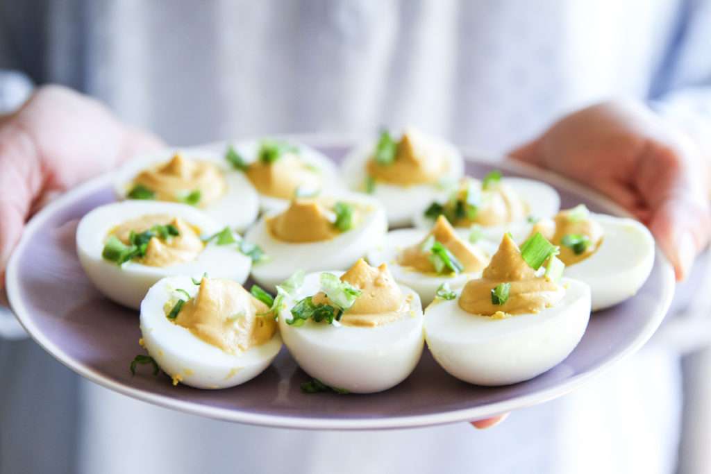 The best brunch dish are these miso deviled eggs
