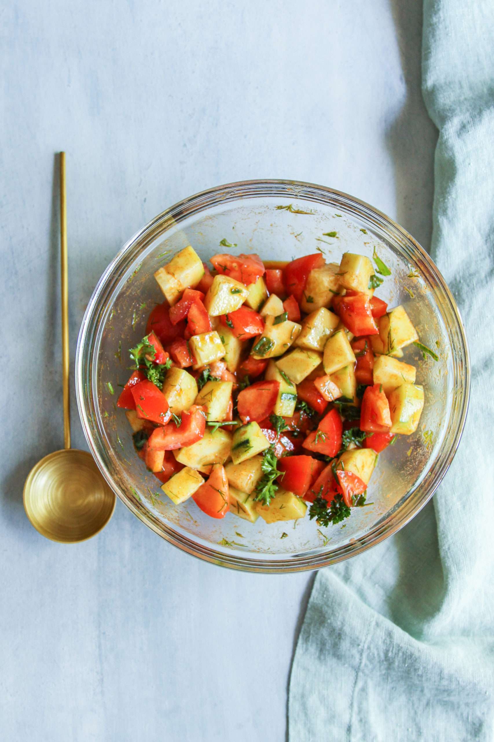 The best ever tomato cucumber salad