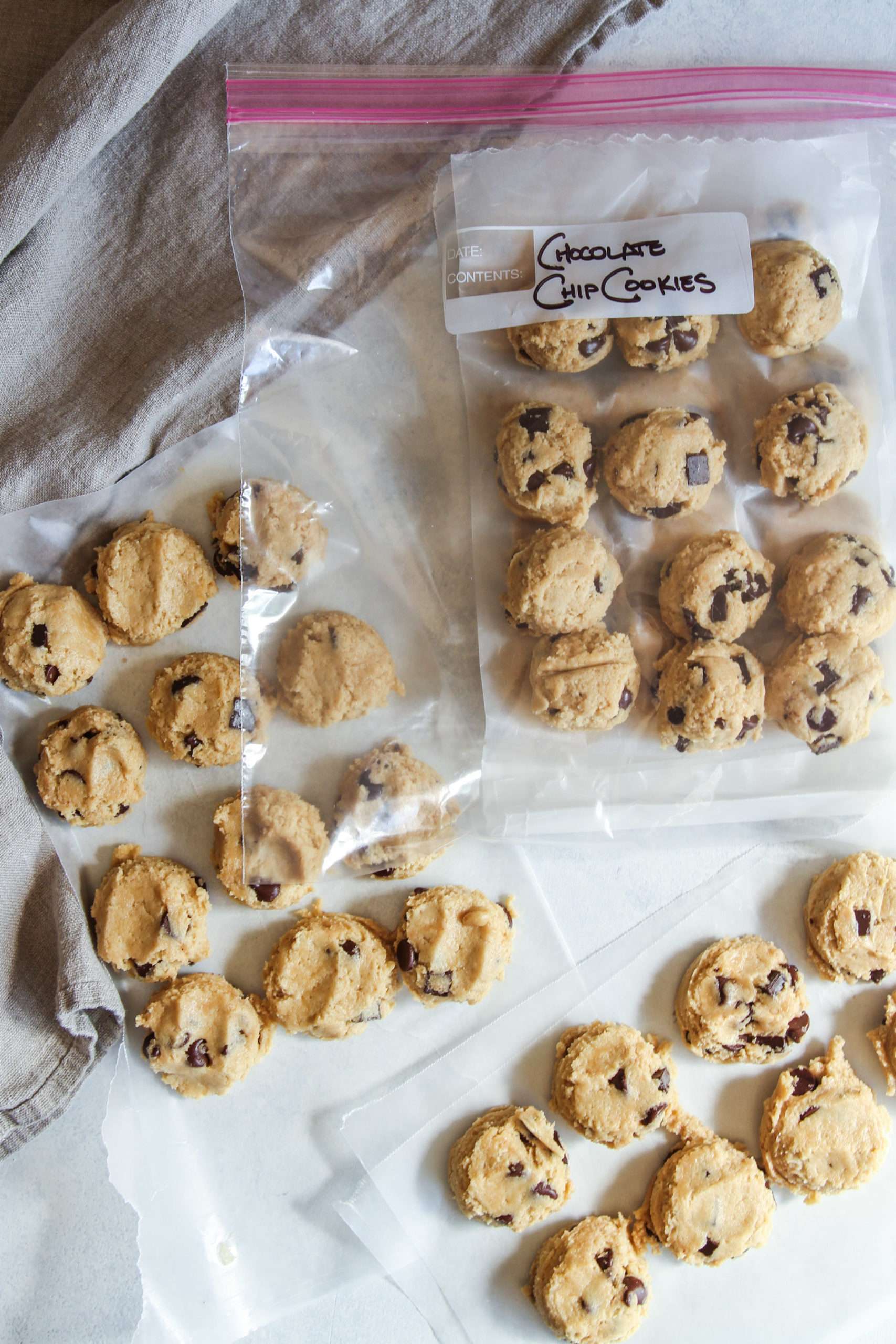 How to Freeze Chocolate Chip Cookies • Southern Shelle