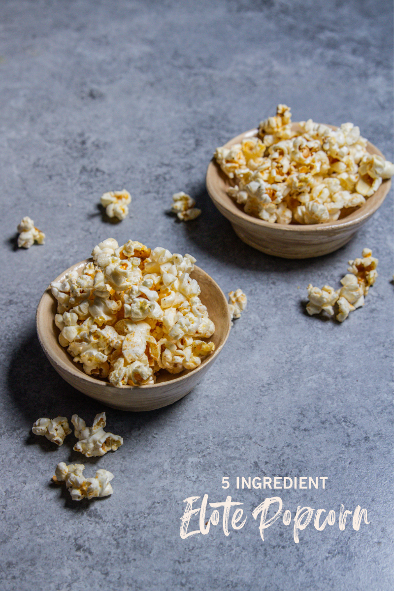 Two bowls of popcorn