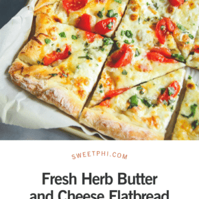 Fresh Herb Butter and Cheese Flatbread Recipe