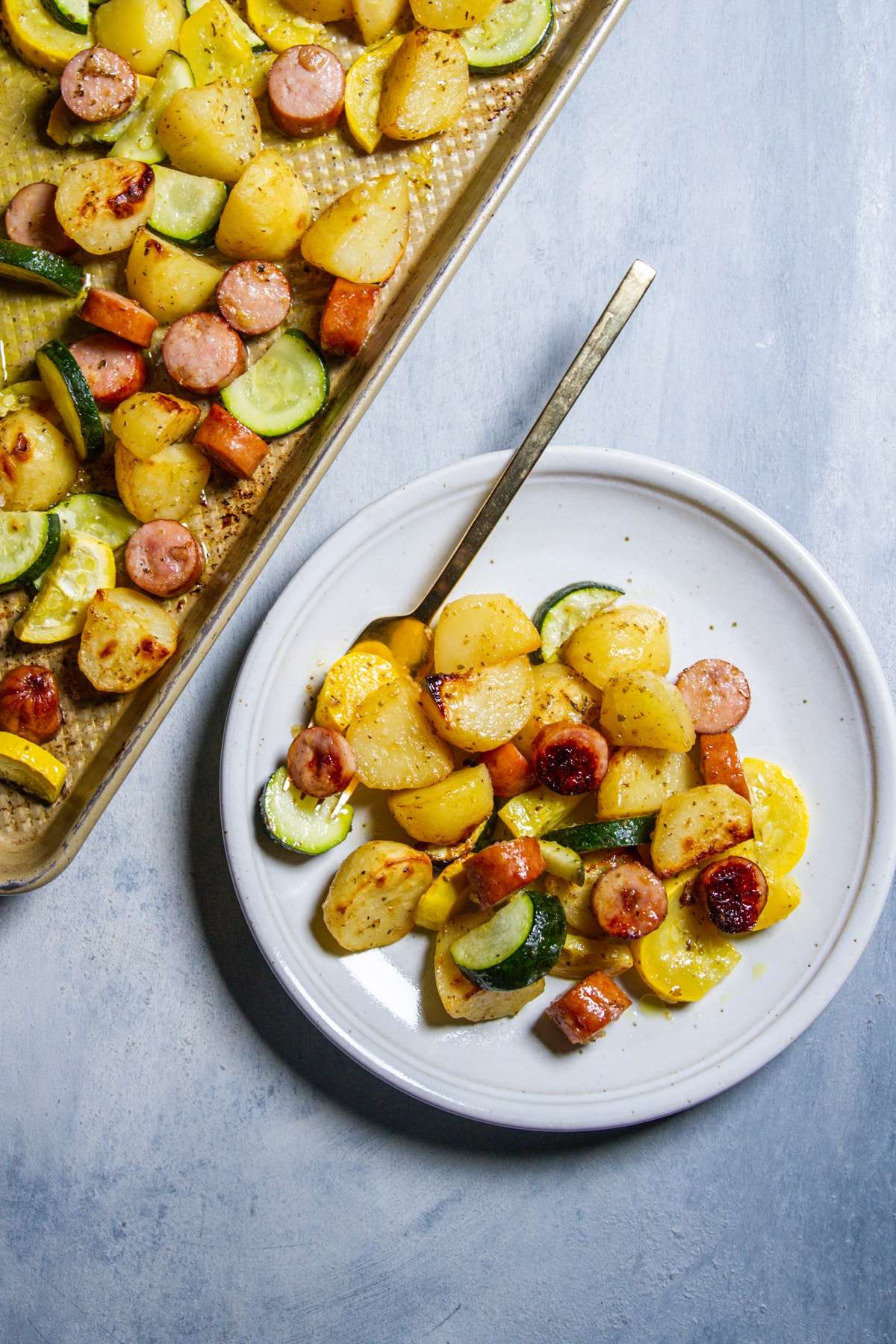 Sheet Pan Sausage and Potatoes - Everyday Family Eats