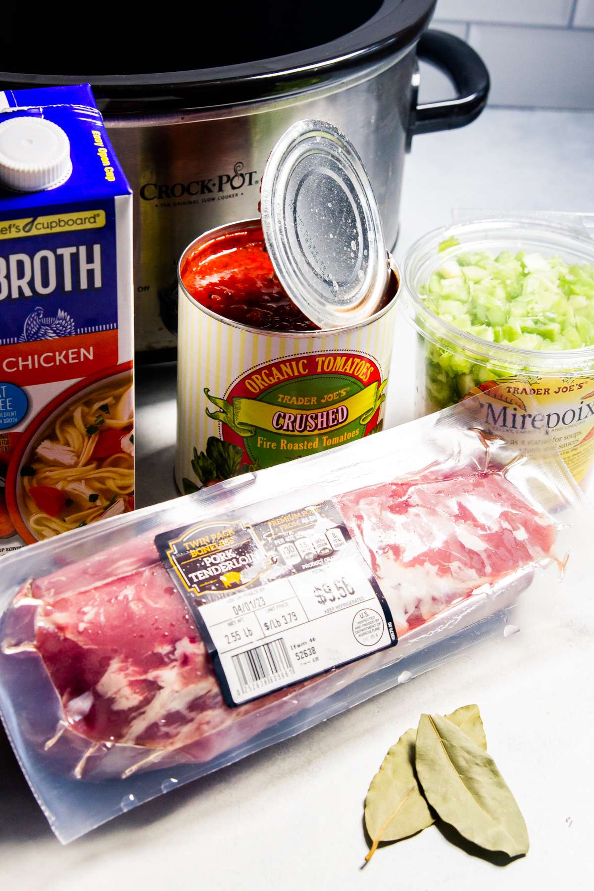 Ingredients to make Italian pork