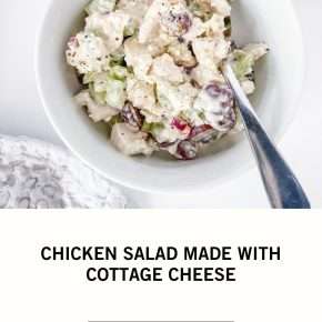 Chicken Salad Made with Cottage Cheese